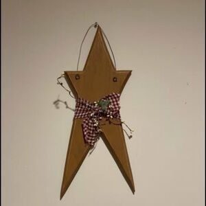 Rustic Brown Star Wall Accent